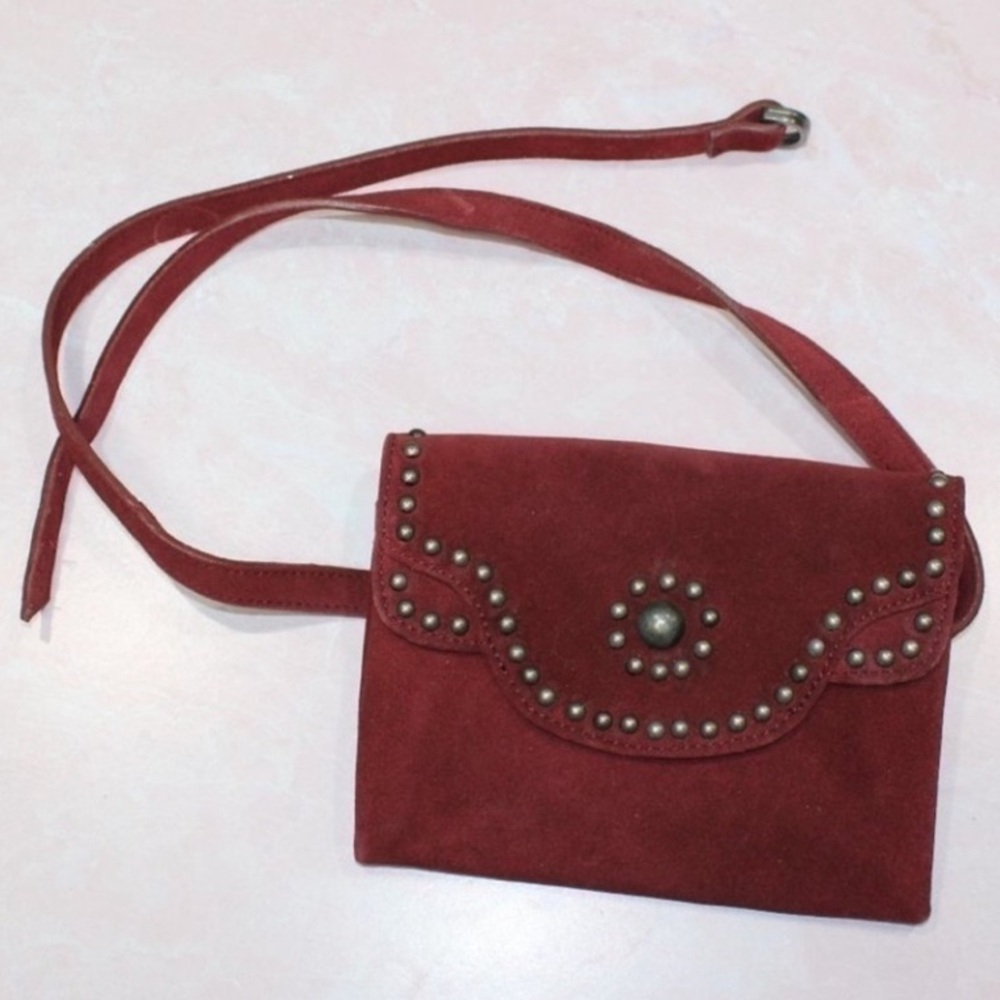 Free People Terracotta Studded Crossbody Bag